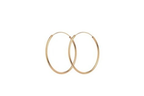 Pernille Corydon Mini Plain Hoops øreringe - Guld - Bahne